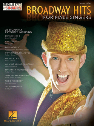 Book cover for Broadway Hits - Original Keys for Male Singers