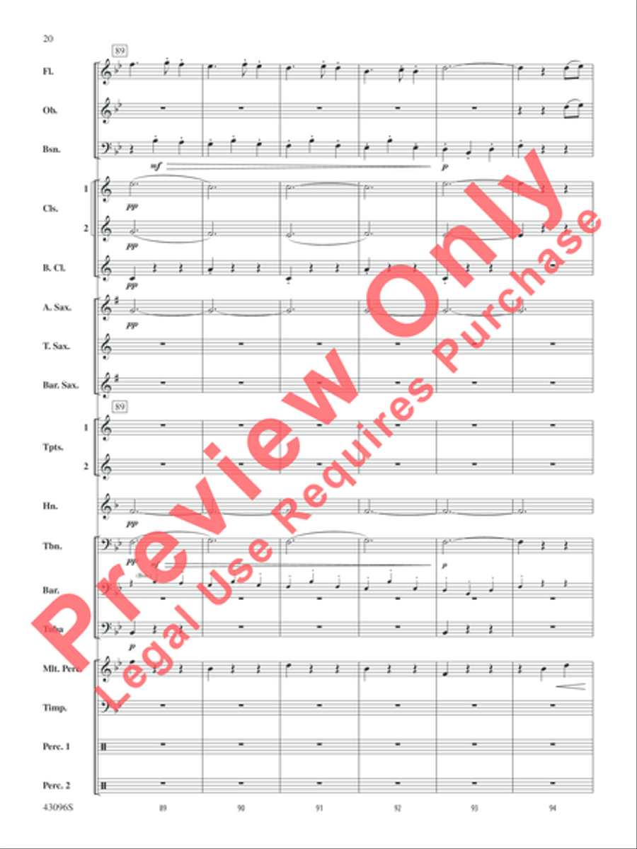 Danse des Ghazies (from The Ballet Suite, Opus 50a) Concert Band scores gallery preview page 21