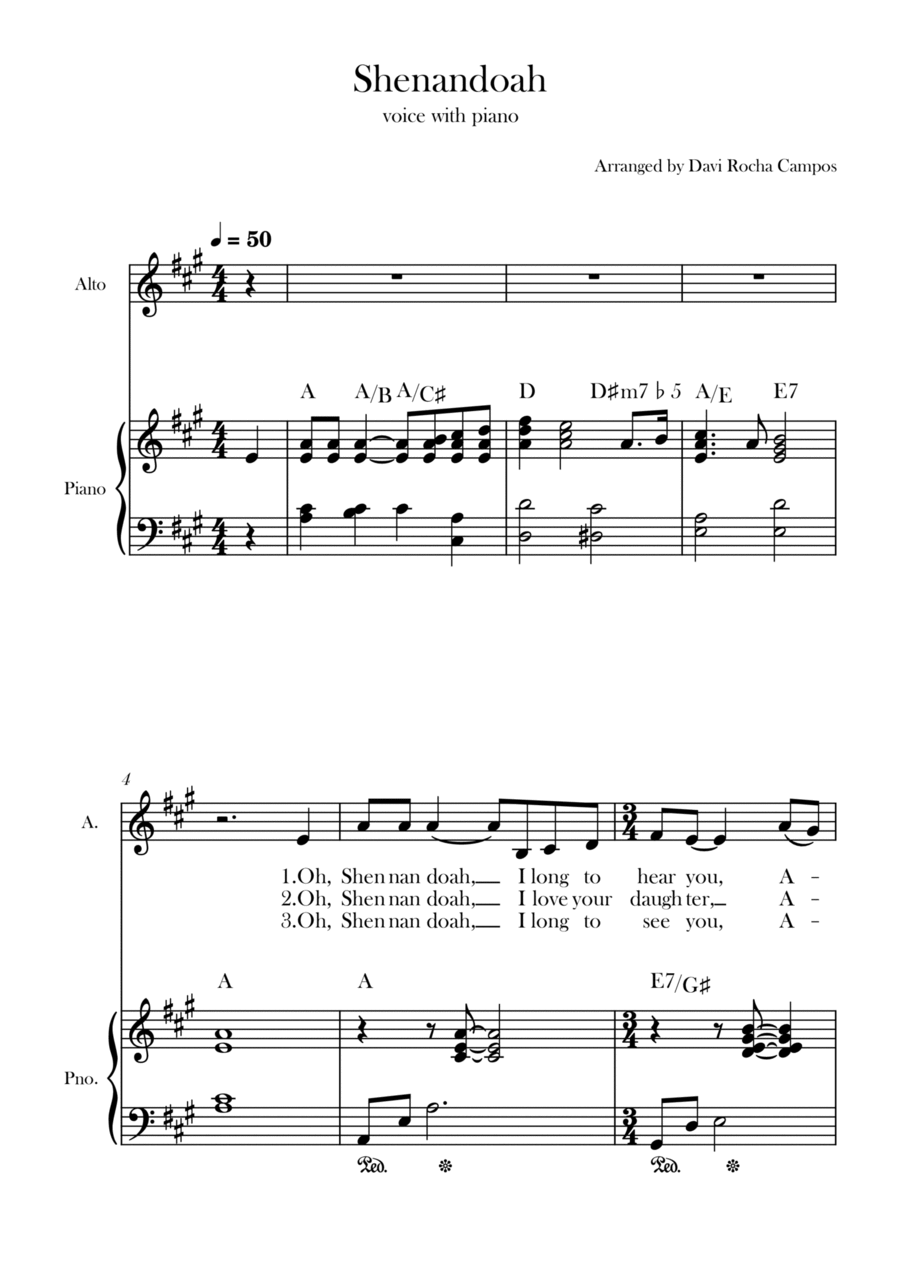 Shenandoah Chamber Music scores gallery preview page 1