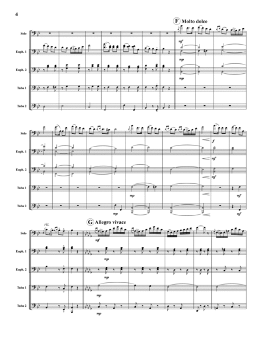 Czardas Czardas Tuba Quartet scores gallery preview page 4