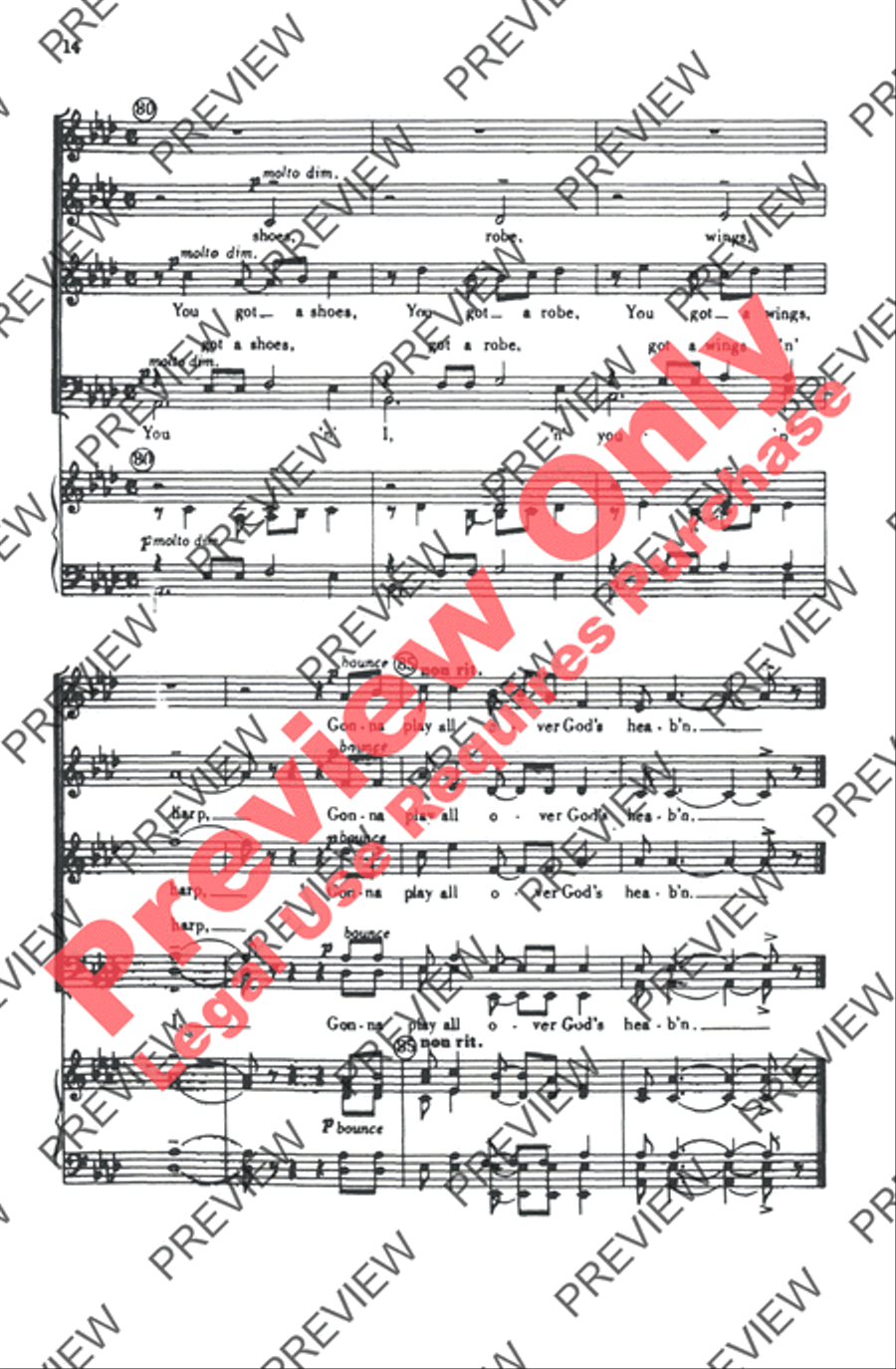 I Got Shoes 4-Part scores gallery preview page 27