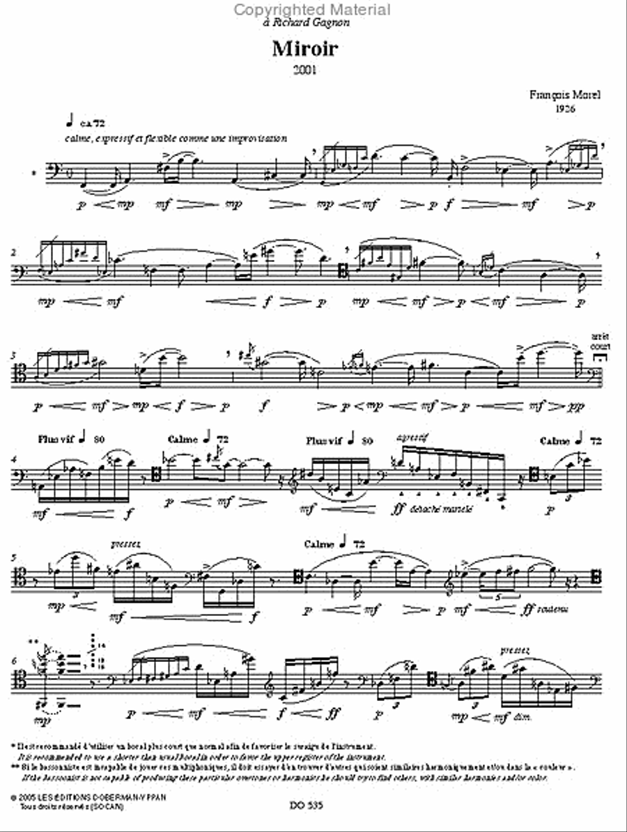 Miroir Bassoon Solo scores gallery preview page 2