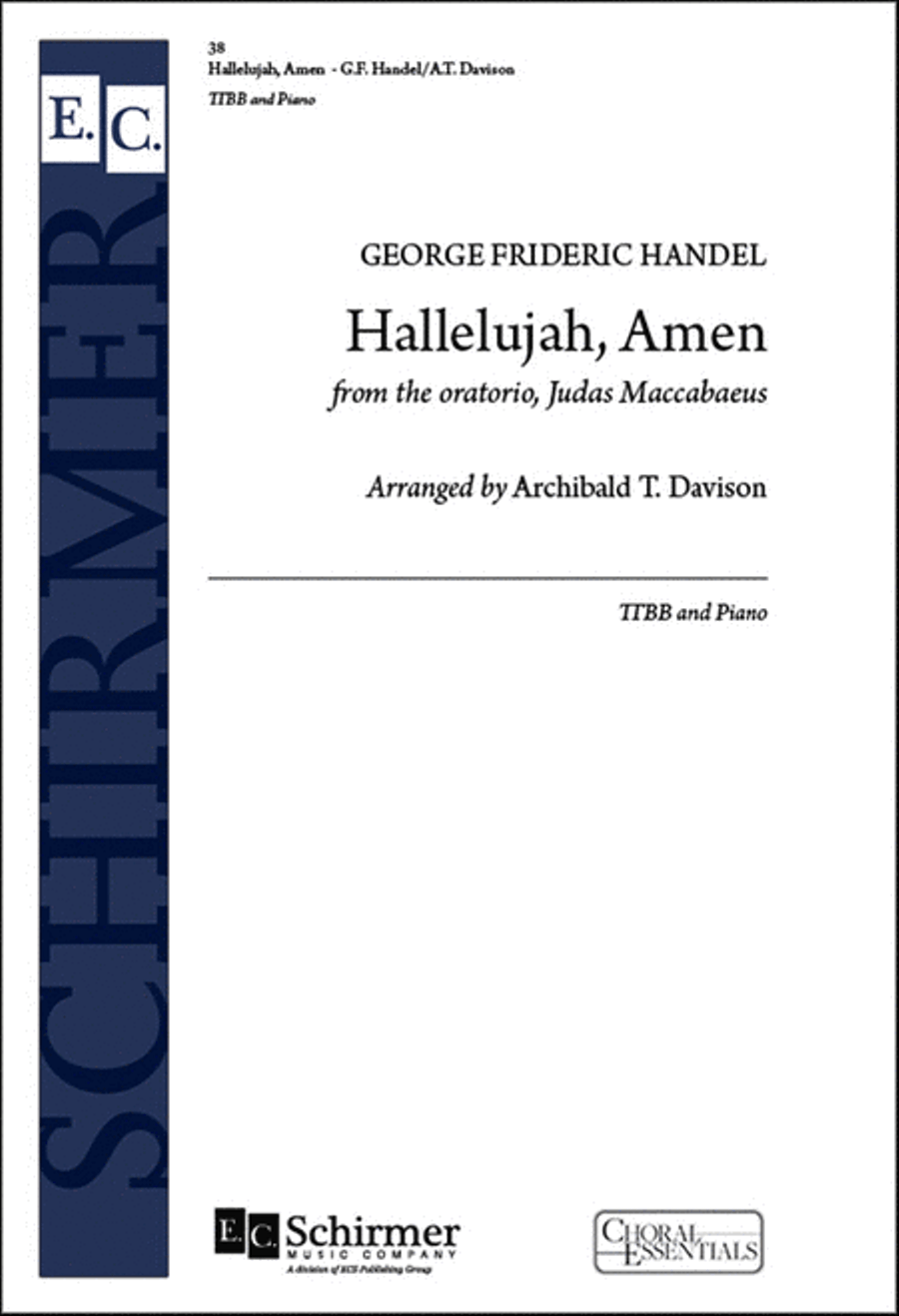 Judas Maccabaeus: Hallelujah, Amen TTBB scores gallery preview page 1