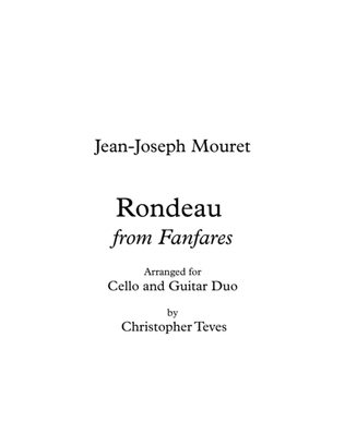 Book cover for Rondeau from Fanfares for cello and guitar
