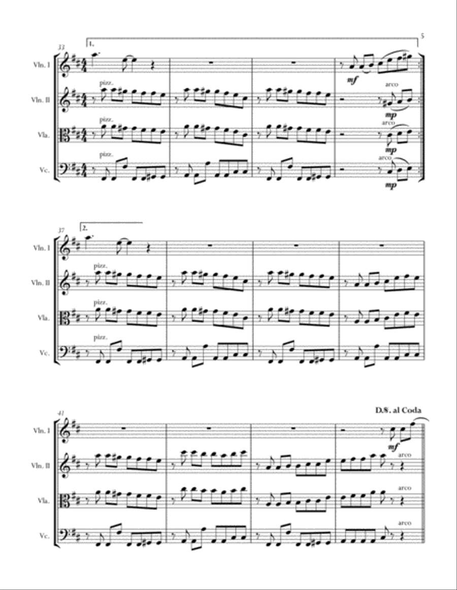 Always String Quartet scores gallery preview page 5