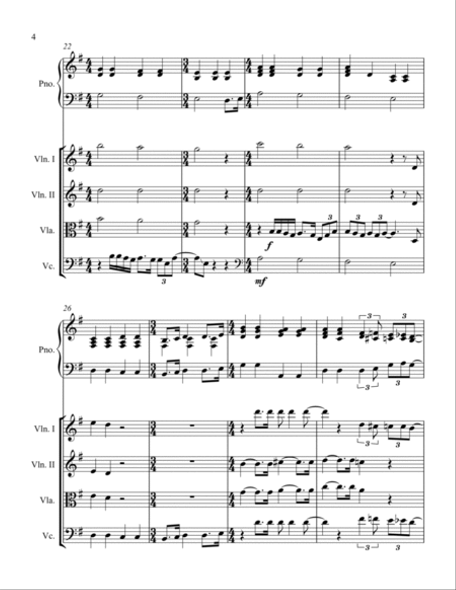 All You Need Is Love Piano Quintet scores gallery preview page 4