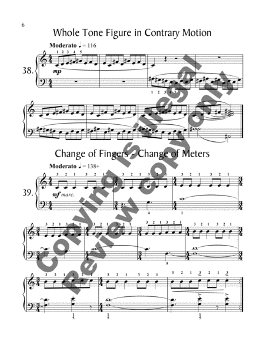 175 Exertudes, Book 2: Intermediate Piano Method scores gallery preview page 4