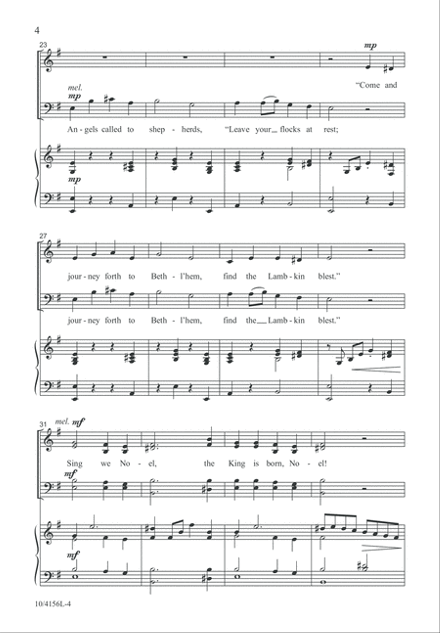Noel Festival Noel Festival 4-Part scores gallery preview page 4