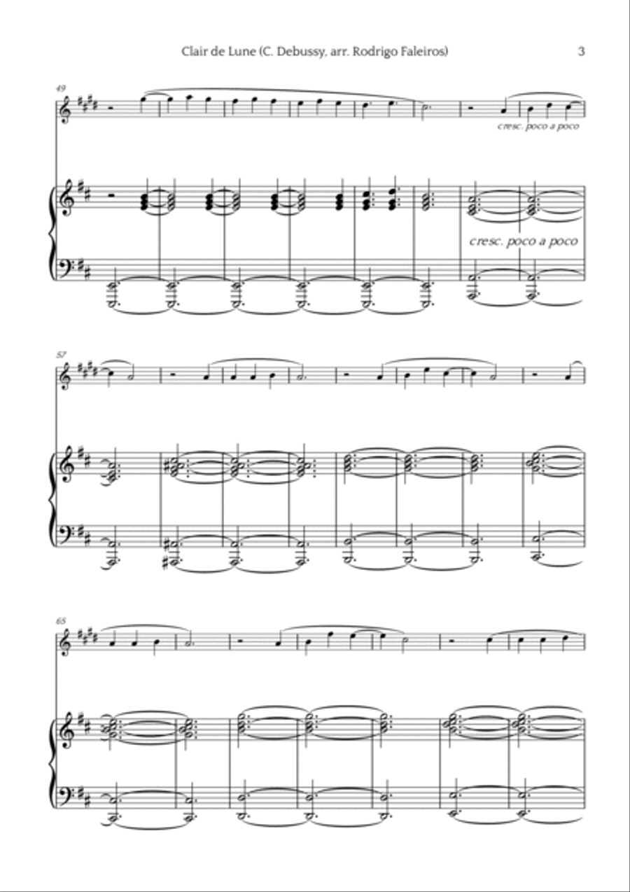 Clair de Lune Chamber Music scores gallery preview page 3
