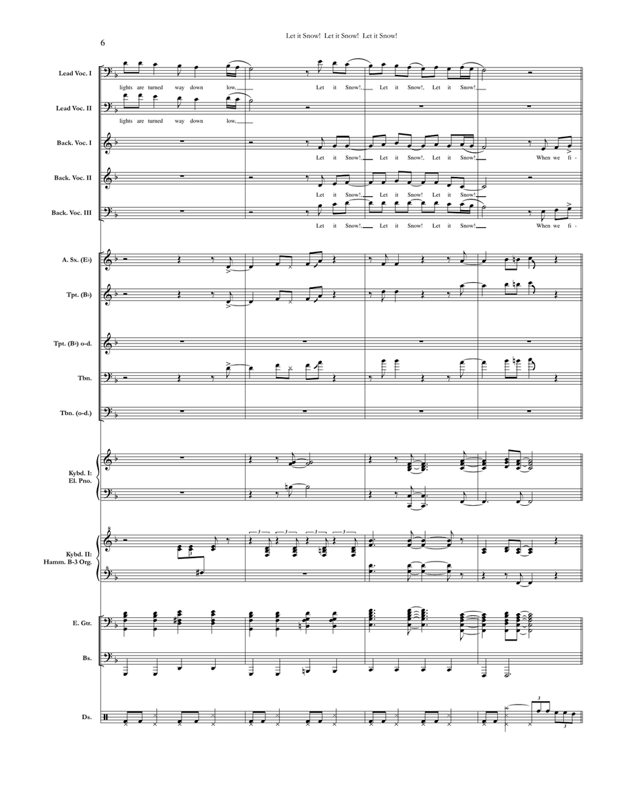 Let It Snow! Let It Snow! Let It Snow! Small Ensemble scores gallery preview page 6