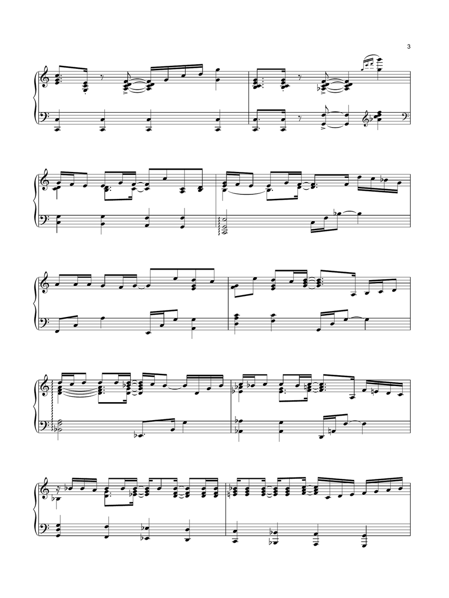 Corner Of The Sky (from Pippin) (arr. Mark Hayes) Piano Solo scores gallery preview page 3