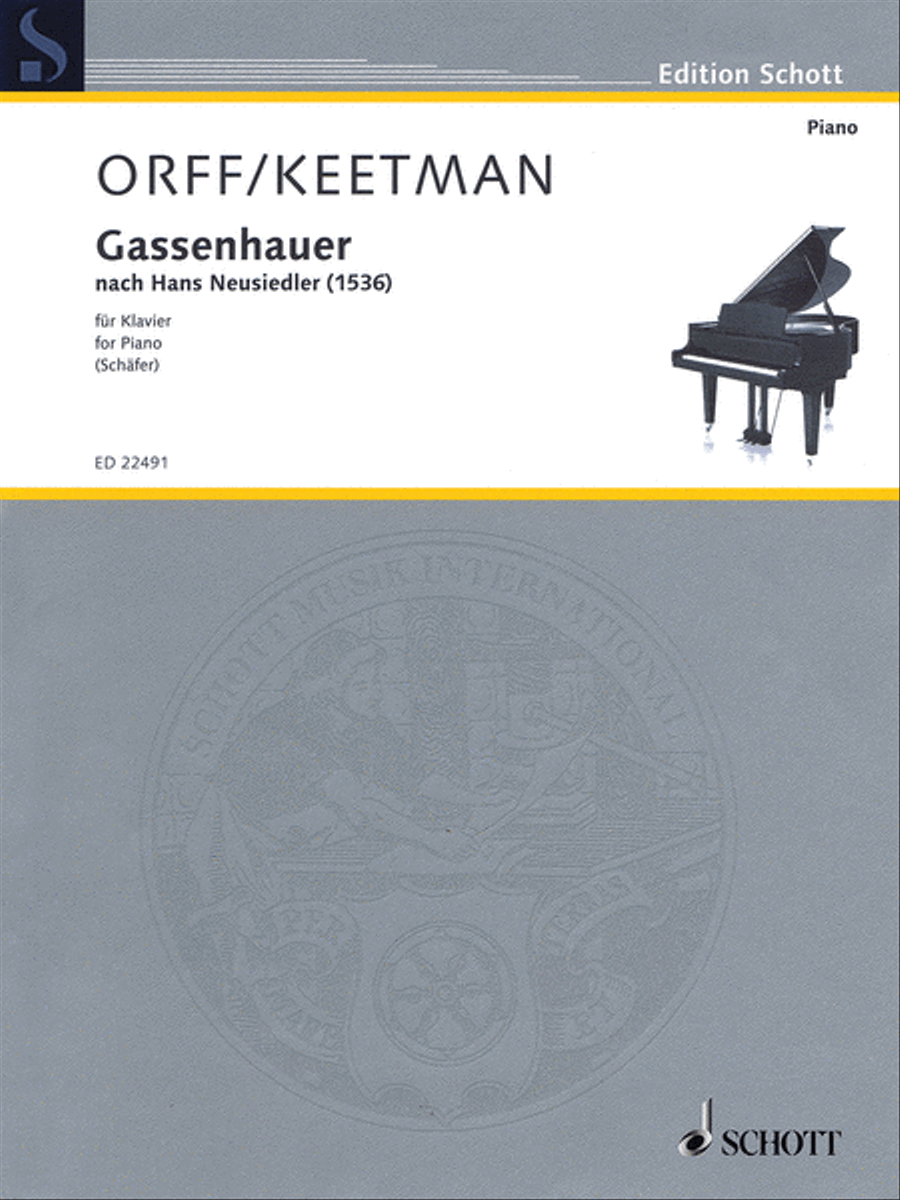 Gassenhauer Piano Solo scores gallery preview page 1