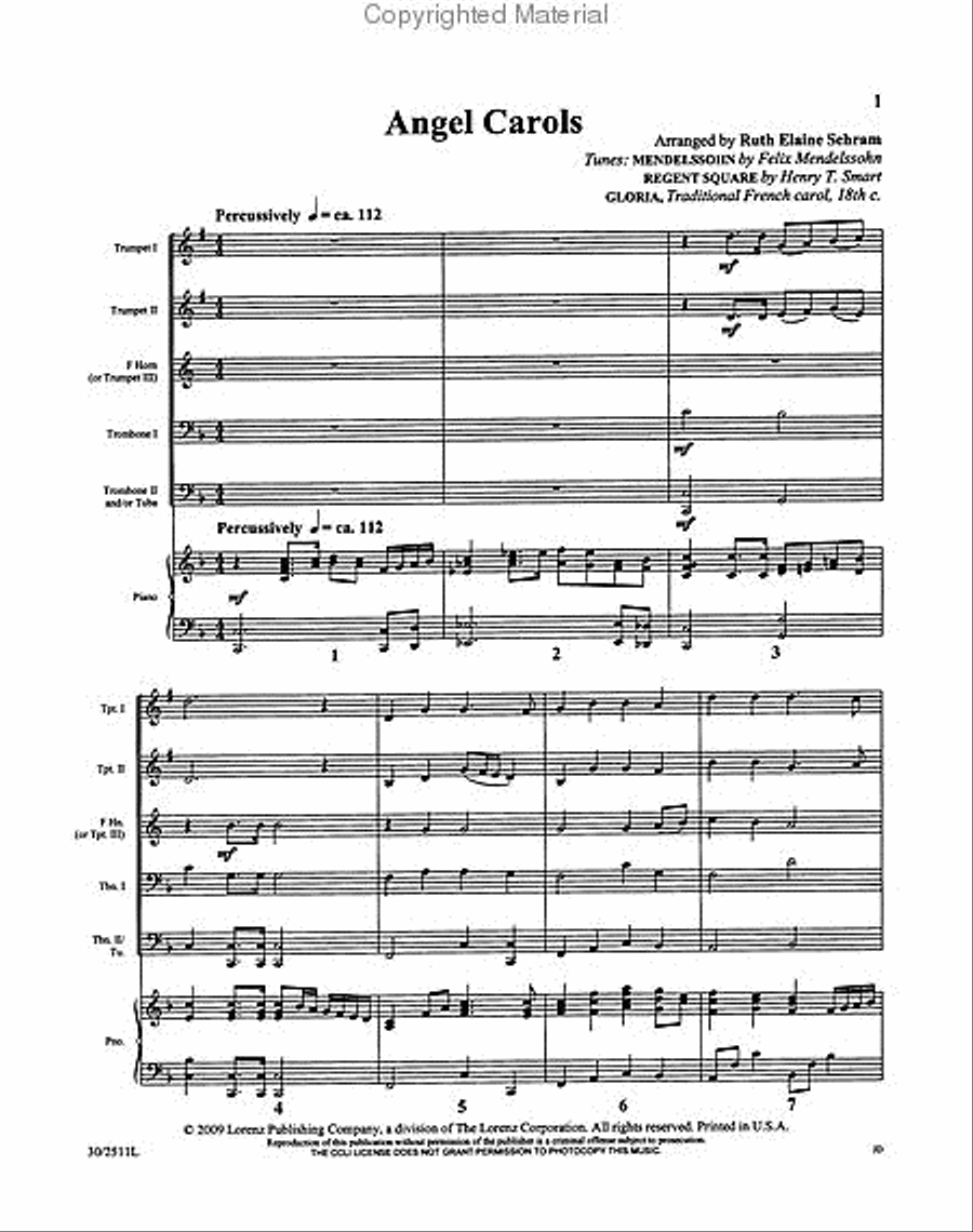 Angel Carols Angel Carols Brass Ensemble scores gallery preview page 2