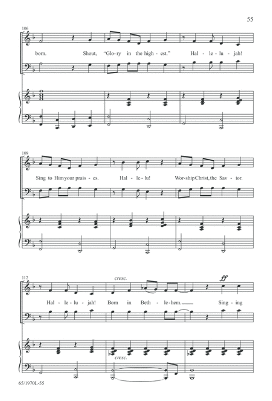 A Great and Mighty Wonder 4-Part scores gallery preview page 56