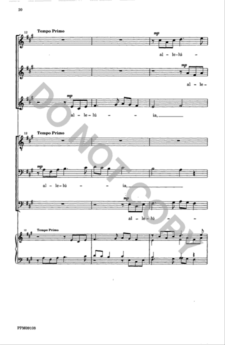 Four Motets from 'Resurrexi' 4-Part scores gallery preview page 21