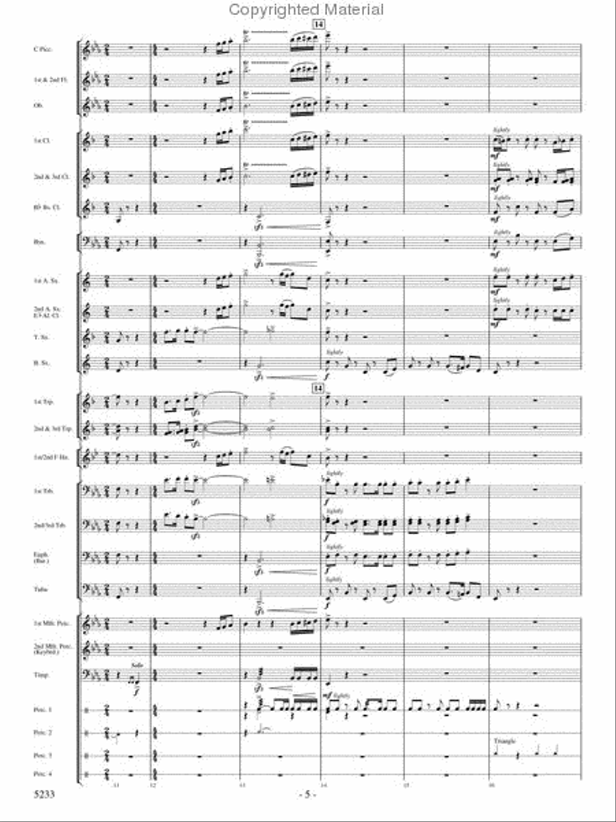 Upon These Wings Concert Band scores gallery preview page 4