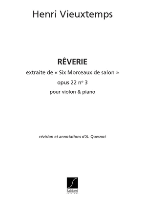 Book cover for Reverie Op.23 N 3