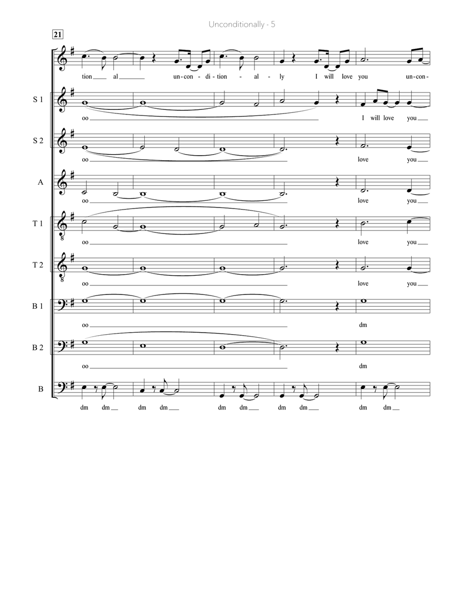 Unconditionally A Cappella scores gallery preview page 5