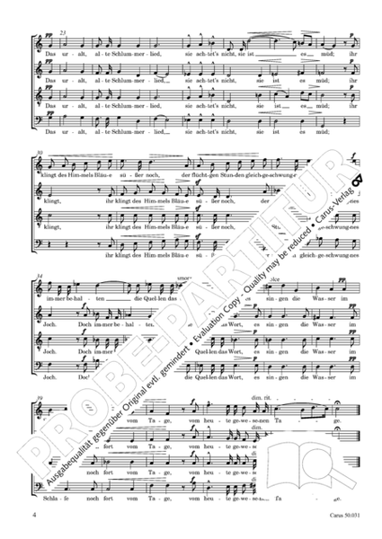 Funf Chorlieder (Morike) op. 31