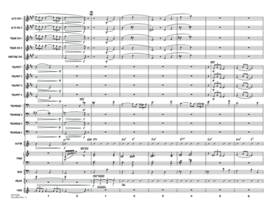 Too Little Time (arr. Sammy Nestico) - Conductor Score (Full Score) - Conductor Score (Full Score)