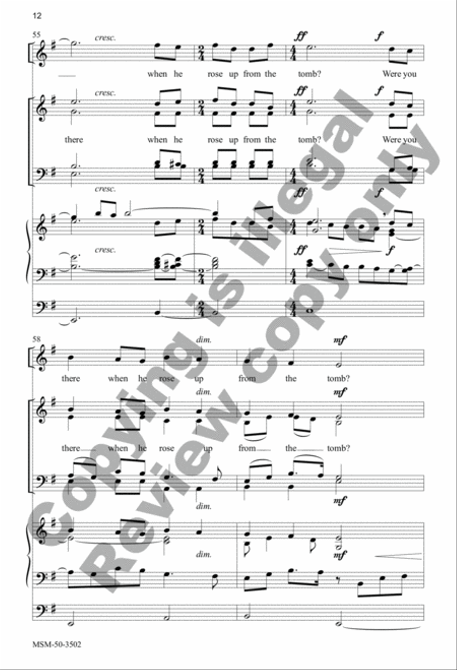 Were You There? 4-Part scores gallery preview page 12