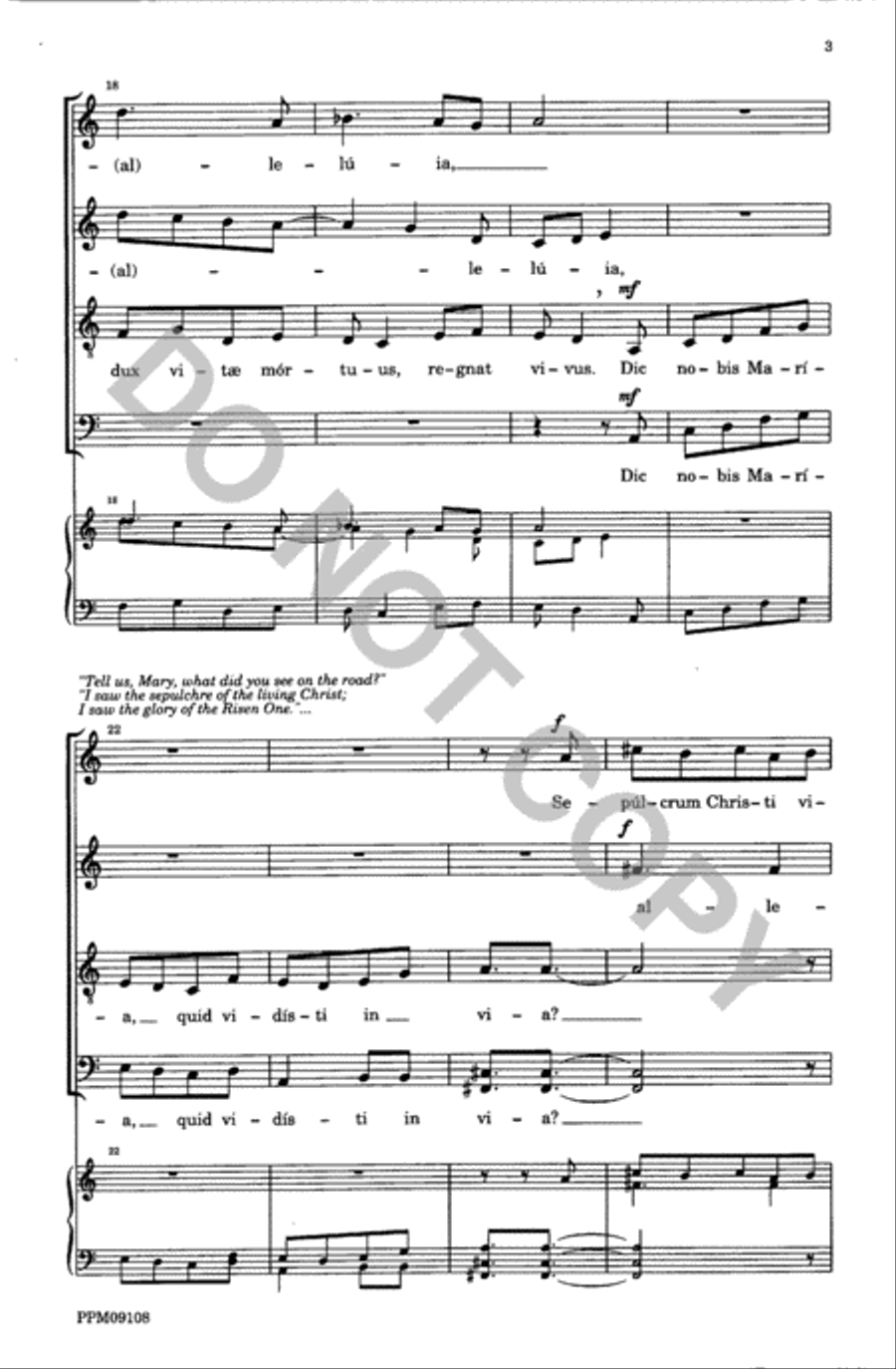 Four Motets from 'Resurrexi' 4-Part scores gallery preview page 4