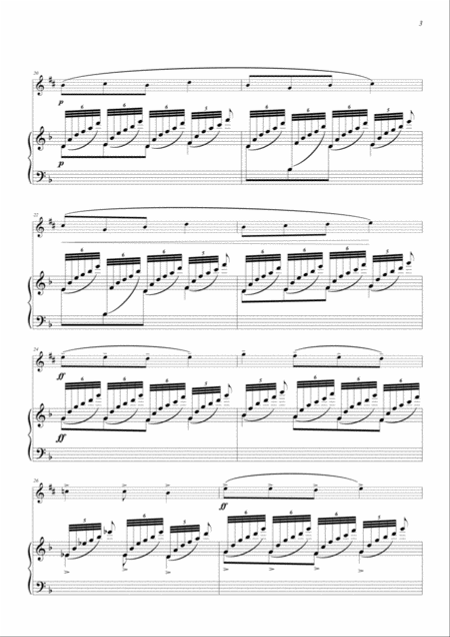 LE FILS DE L'ETOILE Camille ERLANGER (1863-1919) for Alto Saxophone and Harp Alto Saxophone scores gallery preview page 5