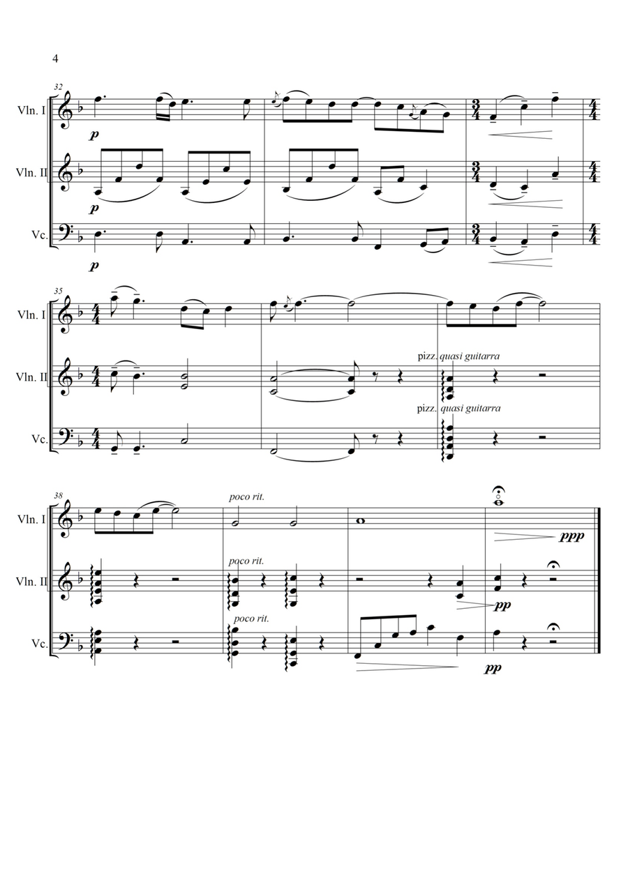 Love Of My Life String Trio scores gallery preview page 4