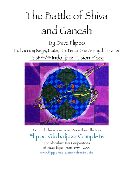 BATTLE OF SHIVA AND GANESH - The Flippomusic Series - Indo-Jazz Fusion - Full Score, Key, Flute, Bb image number null