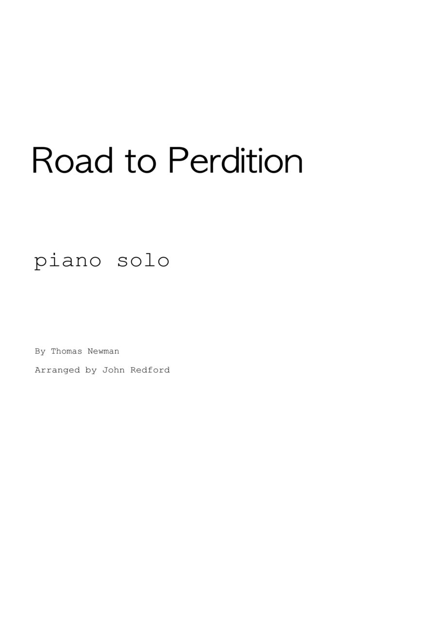 Road To Perdition Piano Solo scores gallery preview page 1