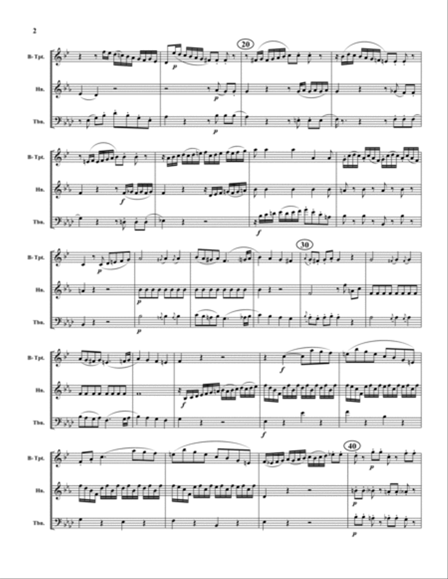 Allegro Allegro Brass Trio scores gallery preview page 2