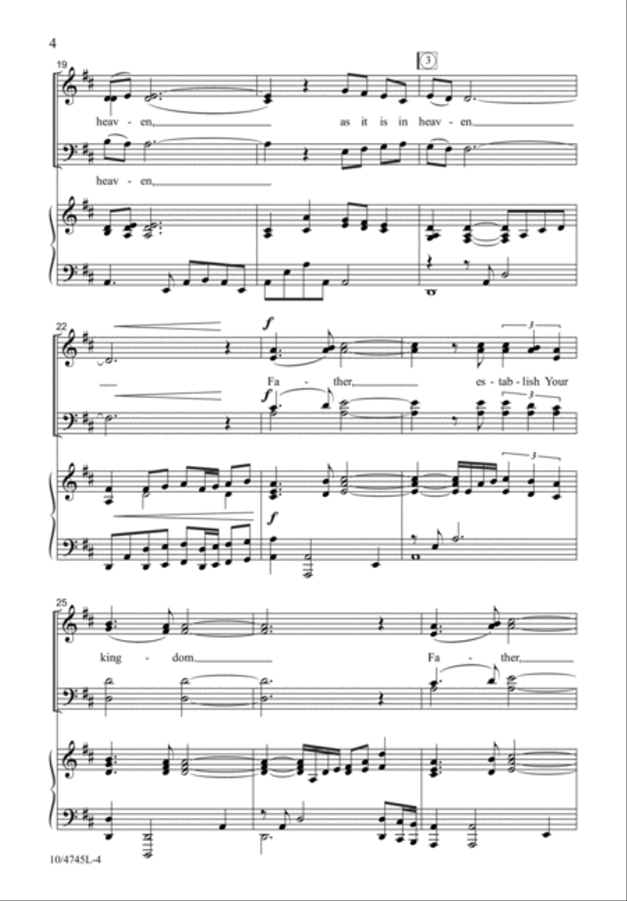 Let Your Will Be Done 4-Part scores gallery preview page 4