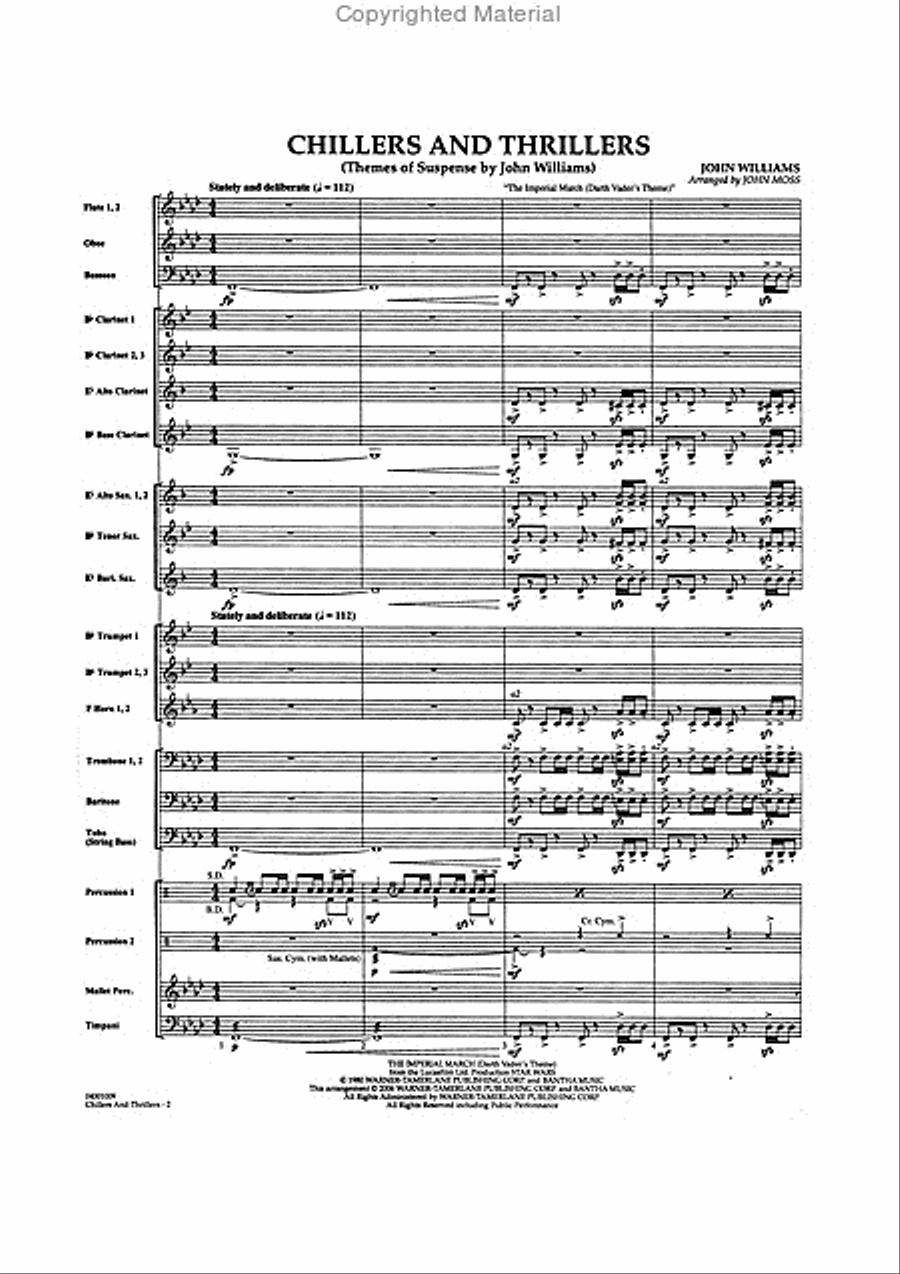 Chillers and Thrillers Concert Band scores gallery preview page 2