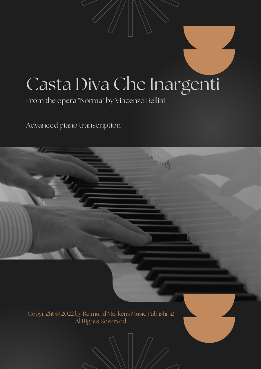 Casta Diva Che Inargenti (from Norma) - Advanced piano transcription Piano Solo scores gallery preview page 1