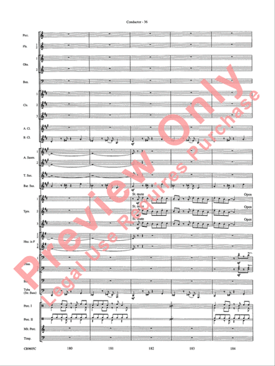 The Symphonic Gershwin The Symphonic Gershwin Concert Band scores gallery preview page 40