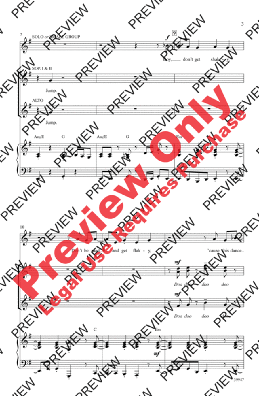 Jump Jump Women's Choir scores gallery preview page 3