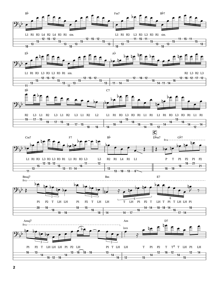 Cherokee (Indian Love Song) Electric Guitar scores gallery preview page 2