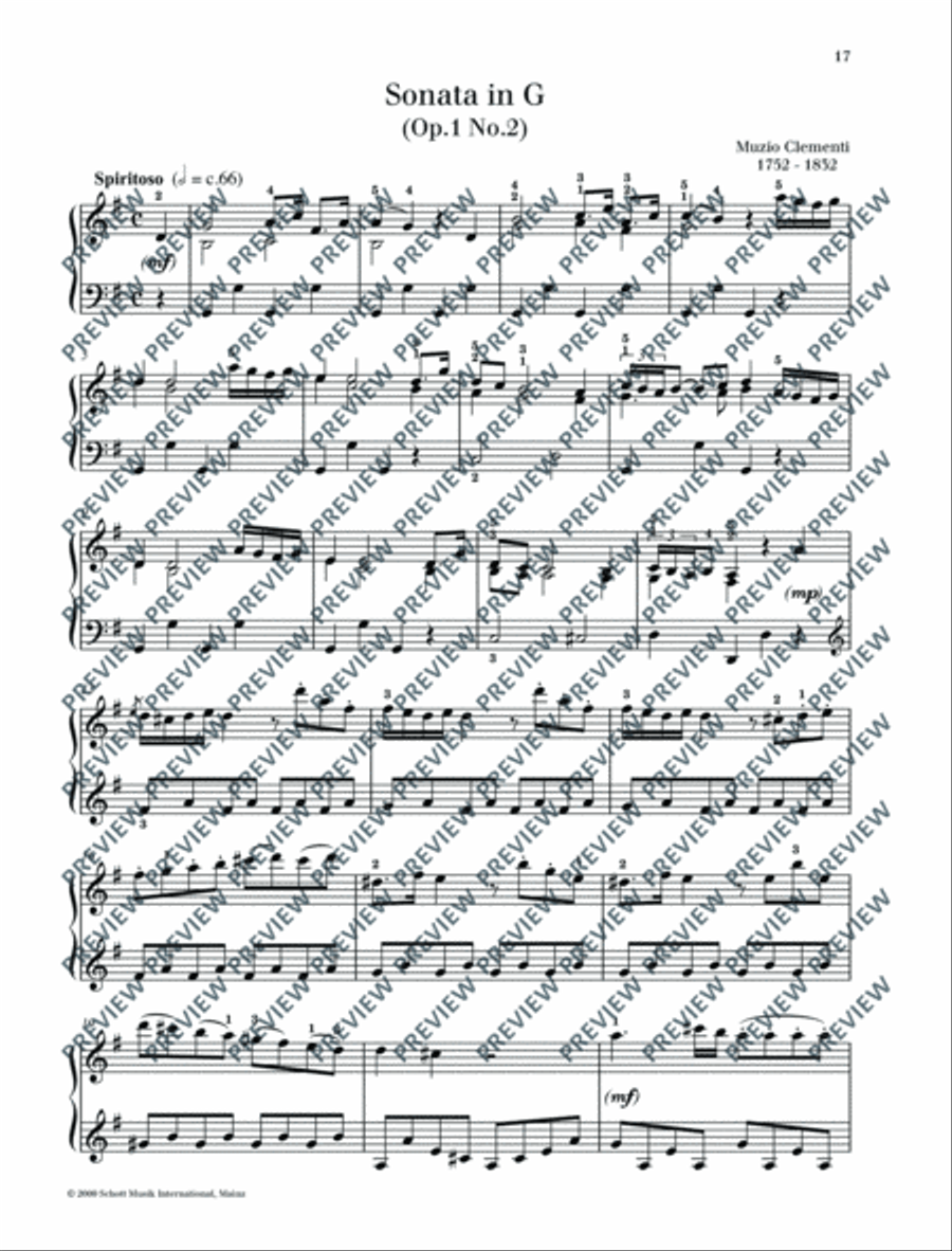 Six Sonatas Six Sonatas Piano Solo scores gallery preview page 18