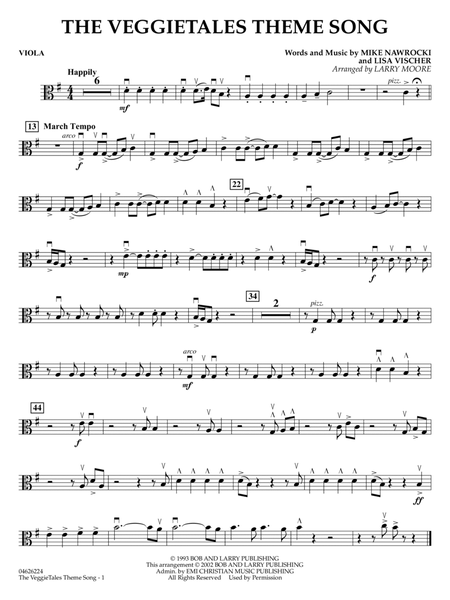 The VeggieTales Theme Song (arr. Larry Moore) - Viola
