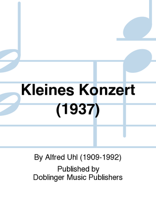 Book cover for Kleines Konzert (1937)