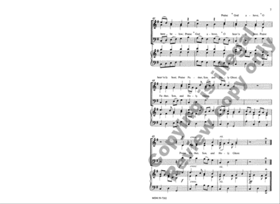 All Praise to You, Our God and King All Praise to Thee, My God, This Night 3-Part scores gallery preview page 6