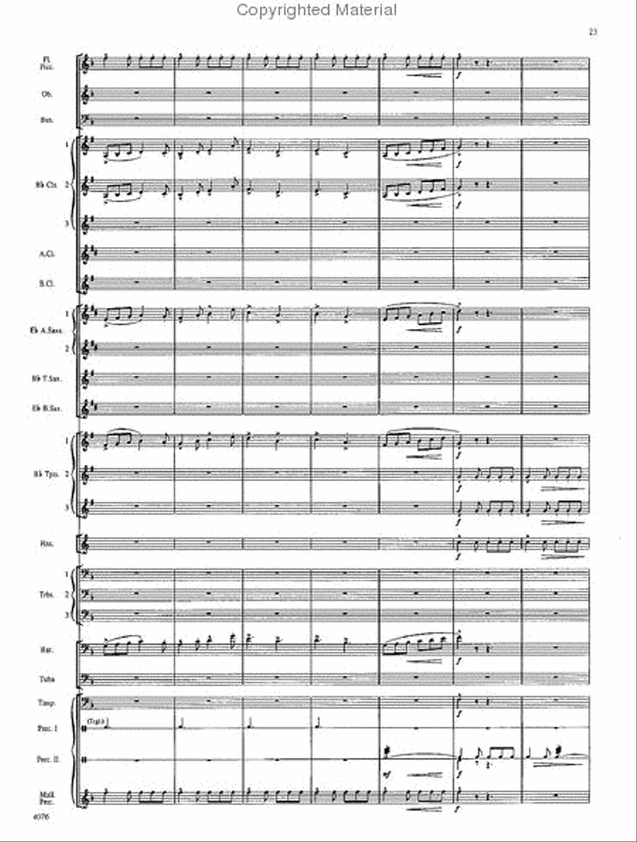 West Highlands Sojourn Concert Band scores gallery preview page 24