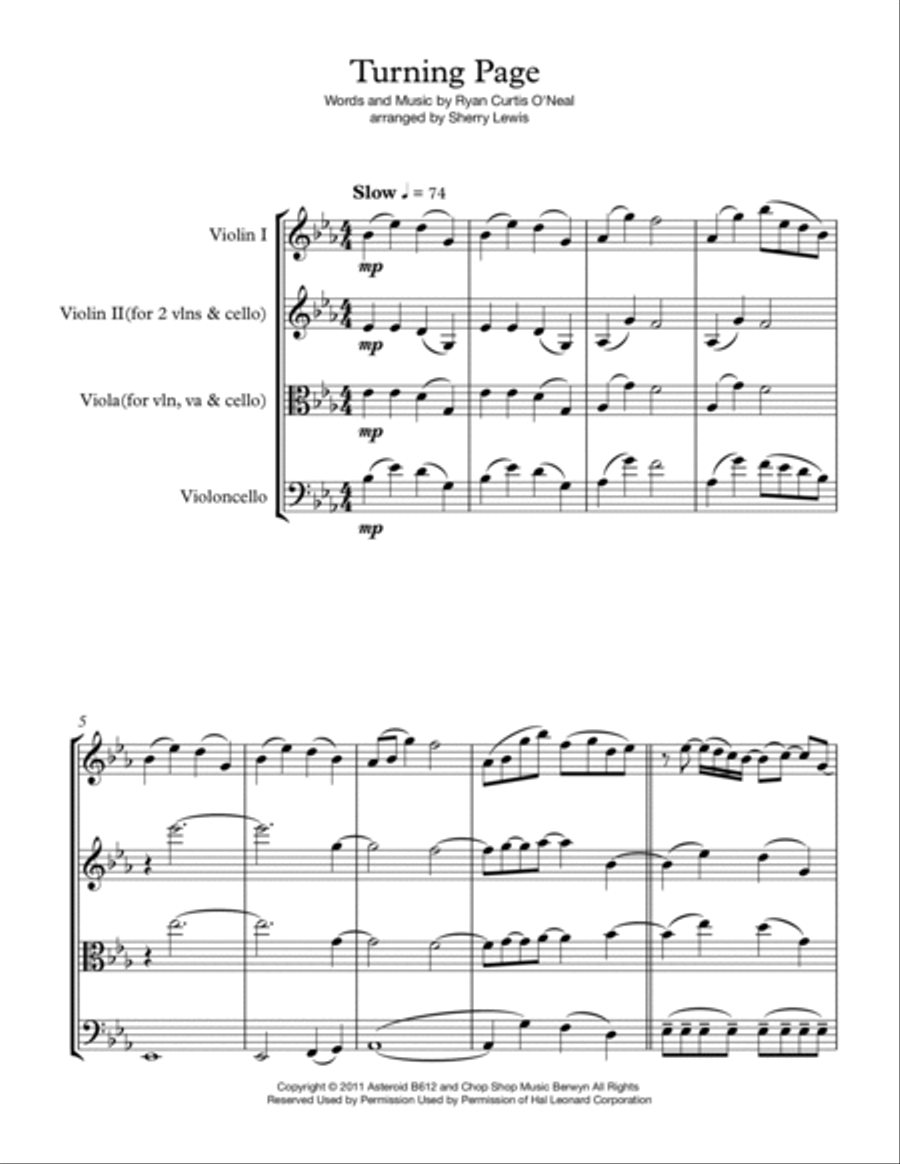 Turning Page String Trio scores gallery preview page 4