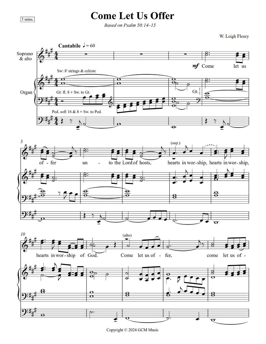 Come Let Us Offer SA scores gallery preview page 2