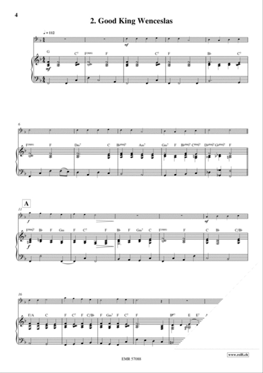 18 Christmas Songs Bass Recorder scores gallery preview page 5