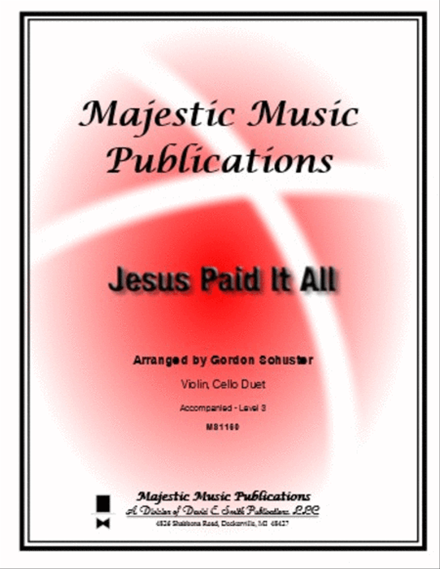Jesus Paid It All Jesus Paid It All Piano Trio scores gallery preview page 1