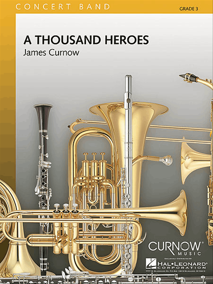 A Thousand Heroes Concert Band scores gallery preview page 1