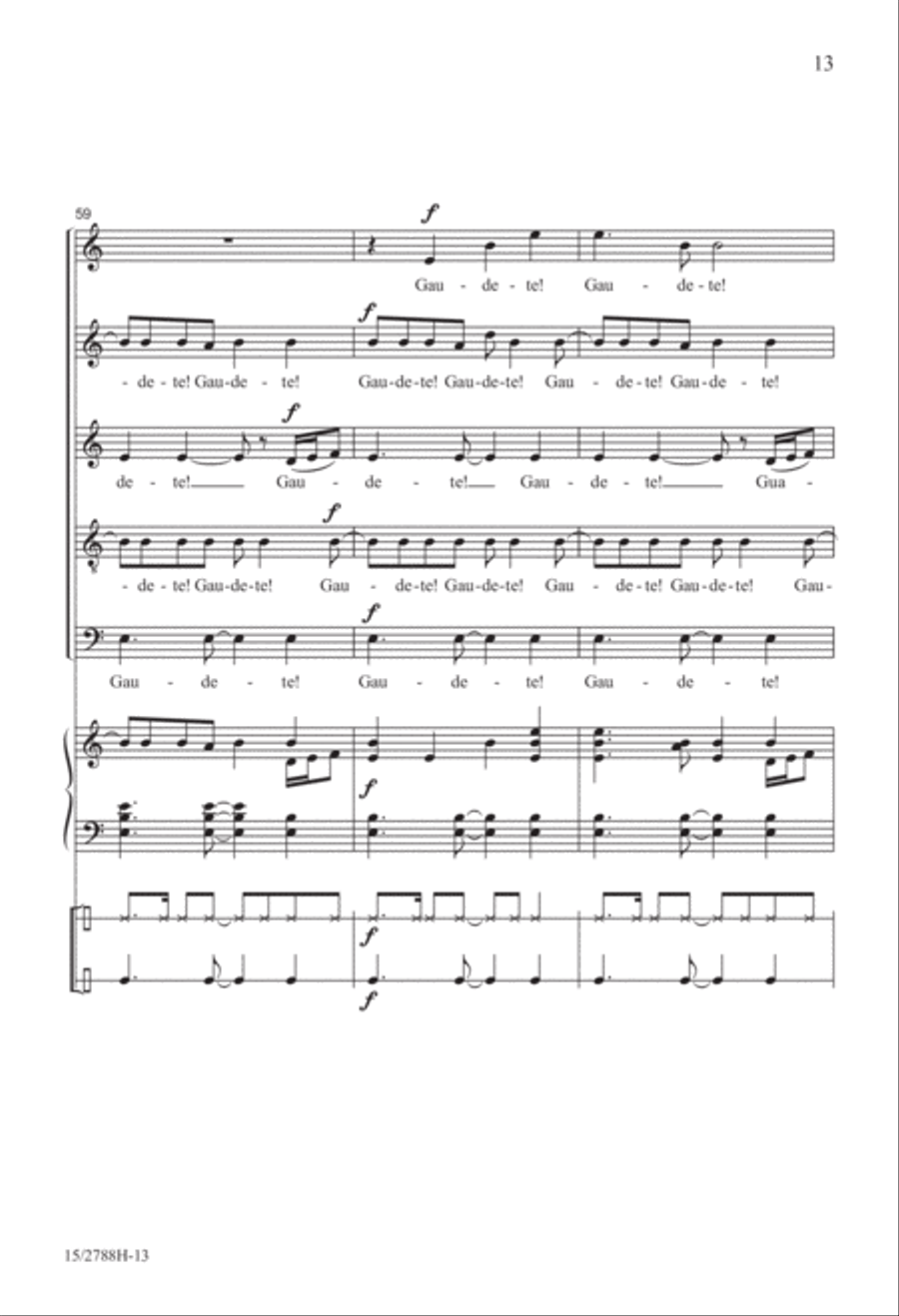 Gaudete! SSATB scores gallery preview page 14