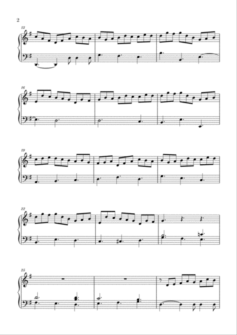Bach - Jesu, Joy of Man's Desiring for Piano Solo Piano Solo scores gallery preview page 2