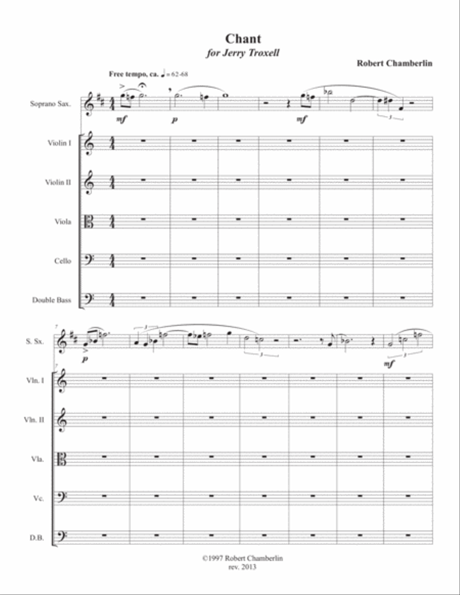 Chant Chant String Quartet scores gallery preview page 3